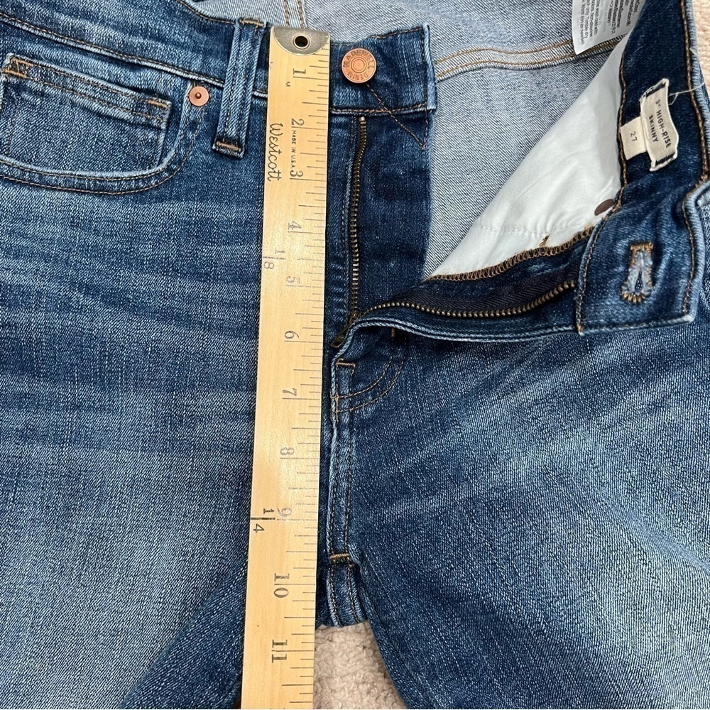 Madewell Distressed 9” High Rise Skinny Jeans Women’s Size 27 - Picture 6 of 10